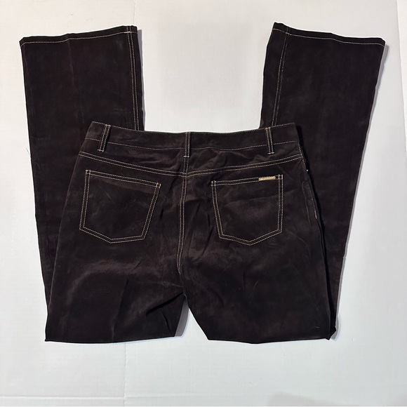 Michael Kors Brown Velour Women's Pants Size 10 - Picture 3 of 10